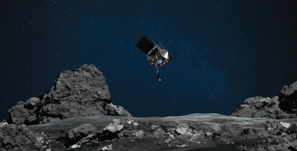 OSIRIS REx collects dust and rock samples using robotic arm