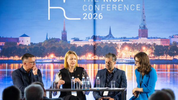 Natalja Lernere, Senior Business Development Manager at Redwire Defense Tech, presents at The Riga Conference 2026