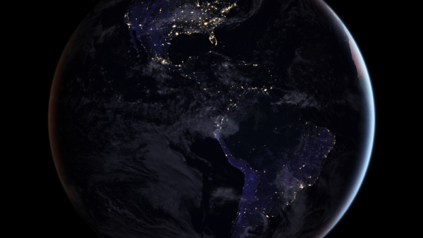NASA Earth Observatory image by Joshua Stevens, using Suomi NPP VIIRS data from Miguel Román, NASA's Goddard Space Flight Center